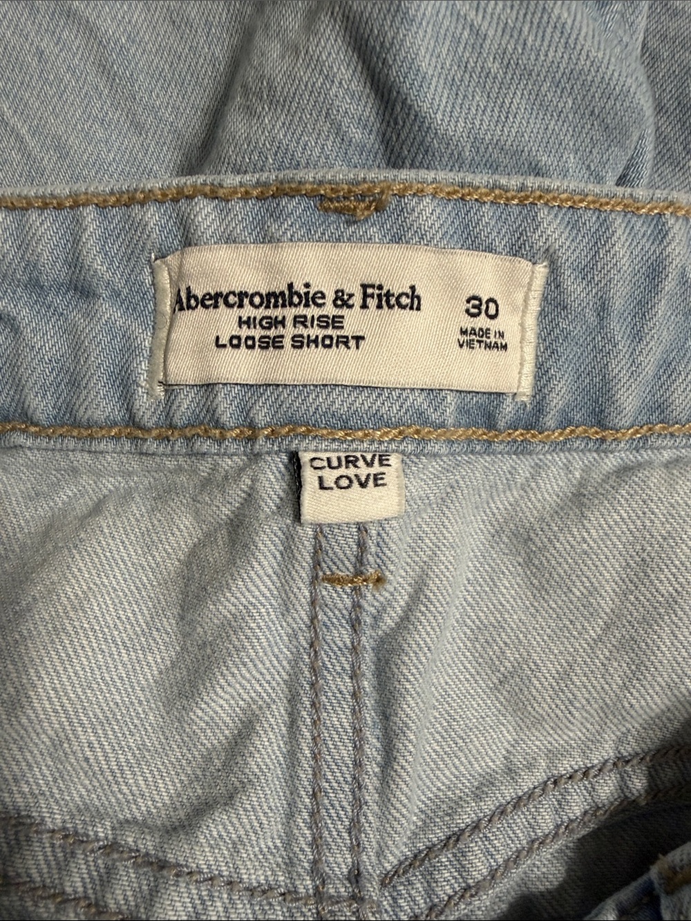 Abercrombie & Fitch Curve Love High Rise Loose Short - Picture 8 of 8